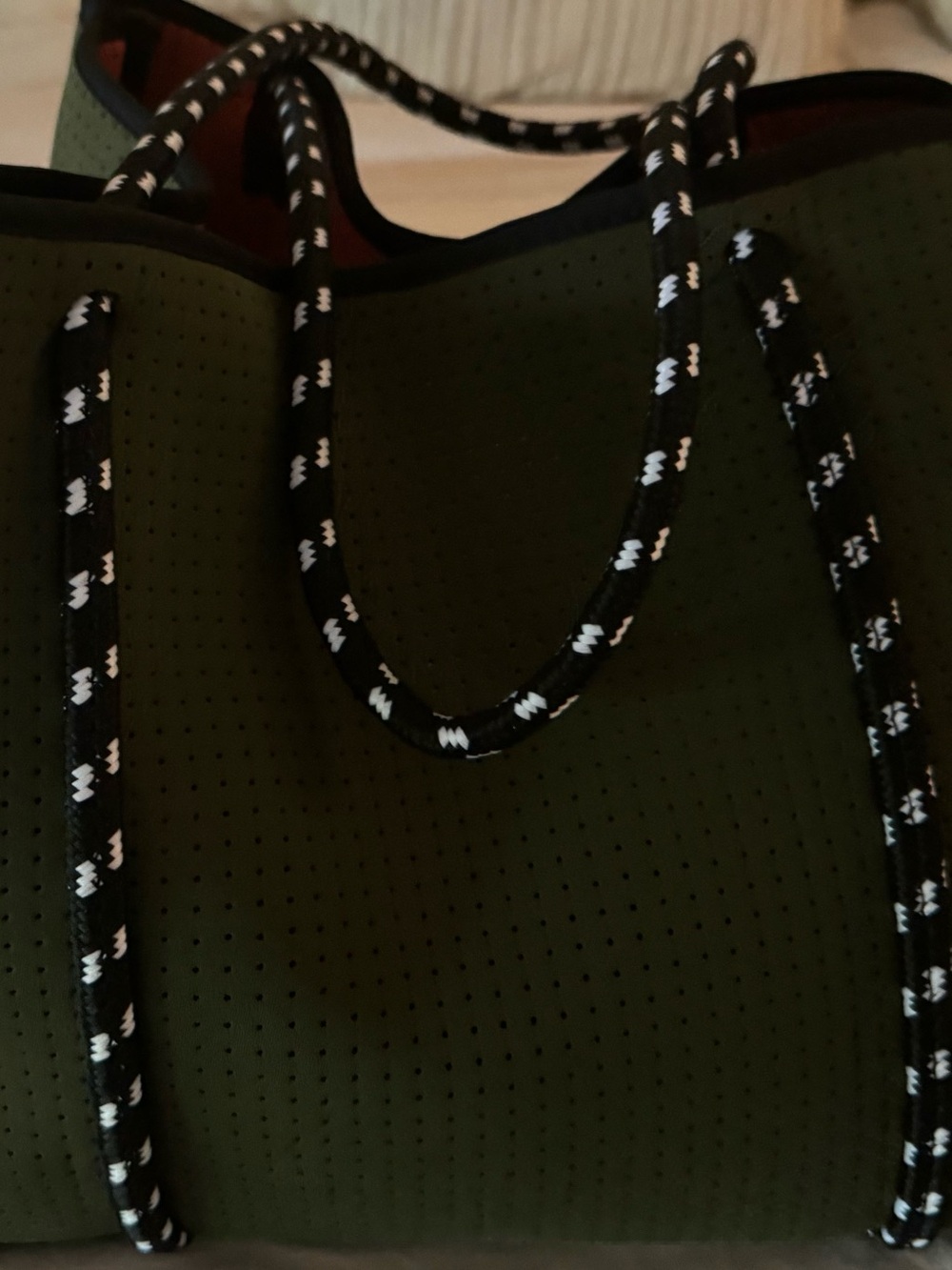 POPUPS Everyday Tore Moss Green Neoprene Bag - Picture 3 of 6